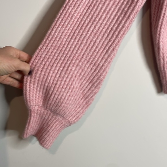 Scotch & Soda | Pink Fuzzy Boxy-Fit Cardigan Alpaca Blend Size XL - Picture 5 of 8